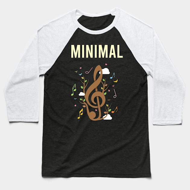 Music Nature Minimal Baseball T-Shirt by Hanh Tay